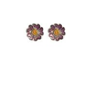SHEILA FLEET PRIMULA SCOTICA STUD EARRINGS - PINK